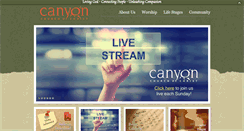 Desktop Screenshot of canyonchurch.org